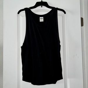 PINK Black Muscle Tank